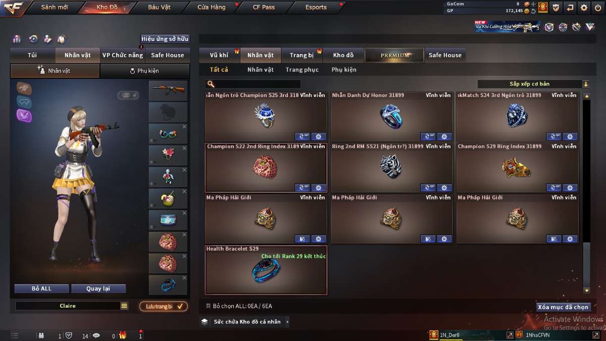 shop acc cf uy tin gia re